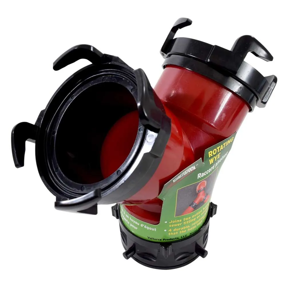 Valterra Wye-utloppsslangskoppling, Red / black, 76.20mm