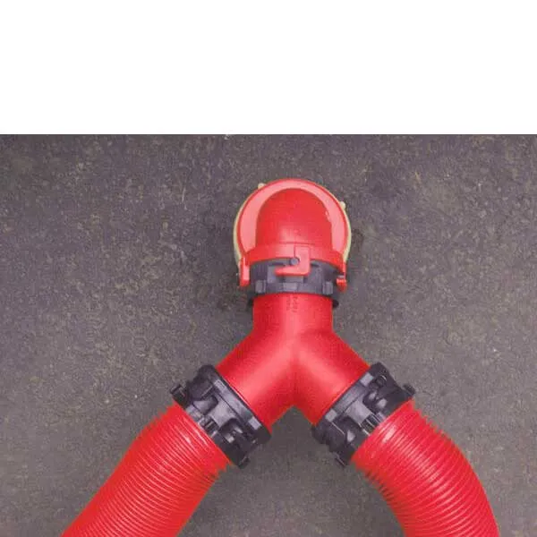 Valterra Wye-utloppsslangskoppling, Red / black, 76.20mm