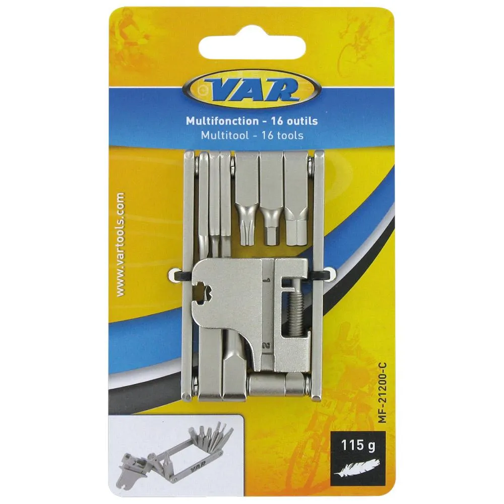VAR 16 Functions Multiverktyg, Silver, One Size