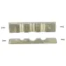 VAR Aluminium Set Med 2 Käftar För Axelskruvstycke Rp-01200, Silver, One Size