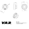 VAR Bafang M600/m500/m620 Vevlagerverktyg, Black, One Size