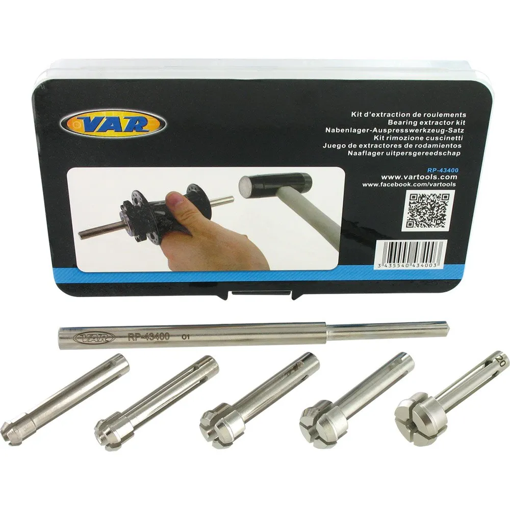 VAR Hub Bearing Extractor Kit 5 Units Verktyg, Silver, One Size