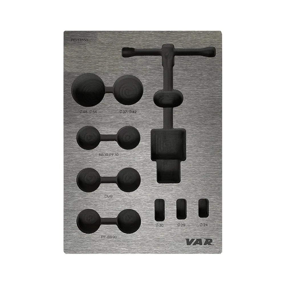VAR Pe-13550 Verktygssats, Silver, One Size