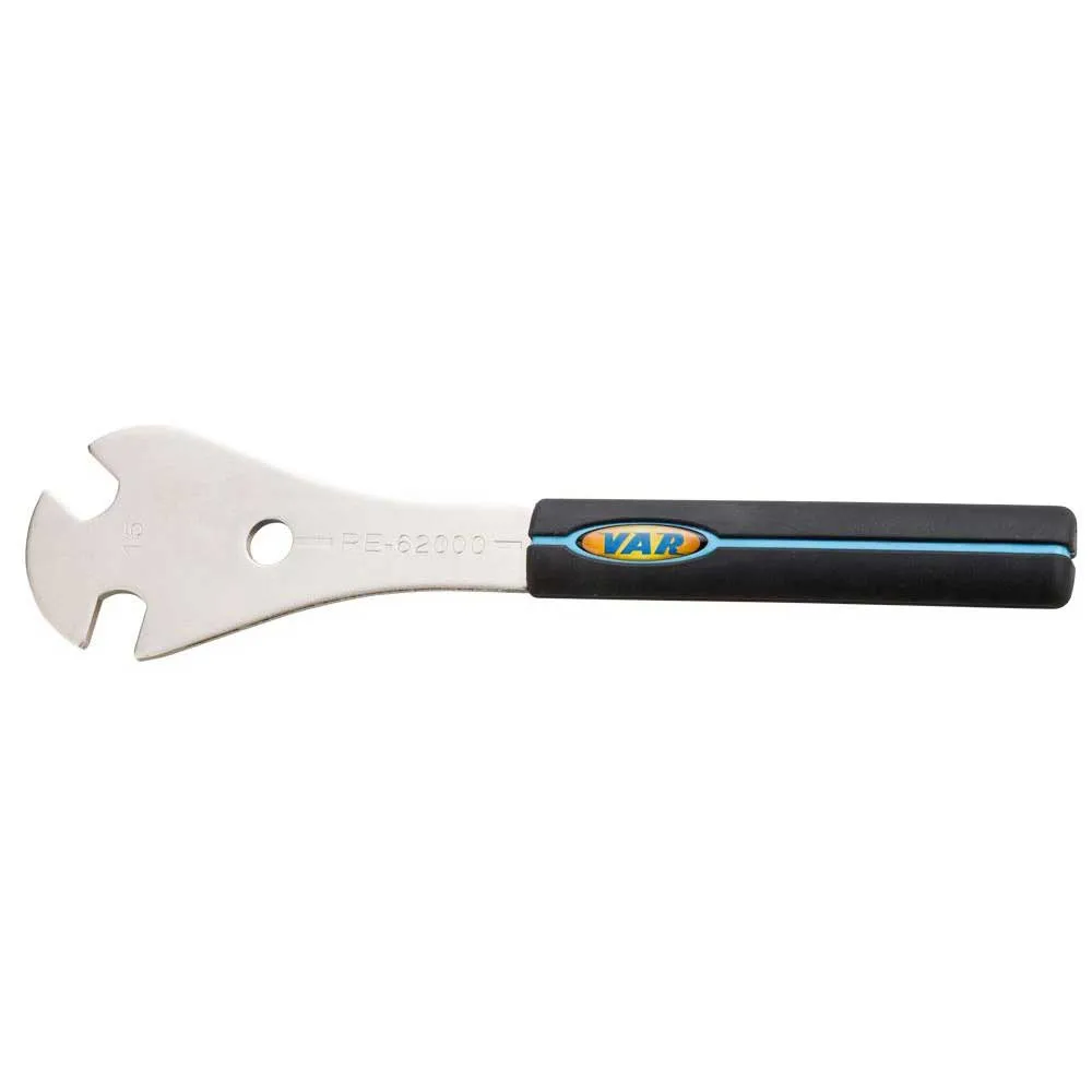VAR Premium Pedal Wrench Pedalnyckel, Silver / black, One Size