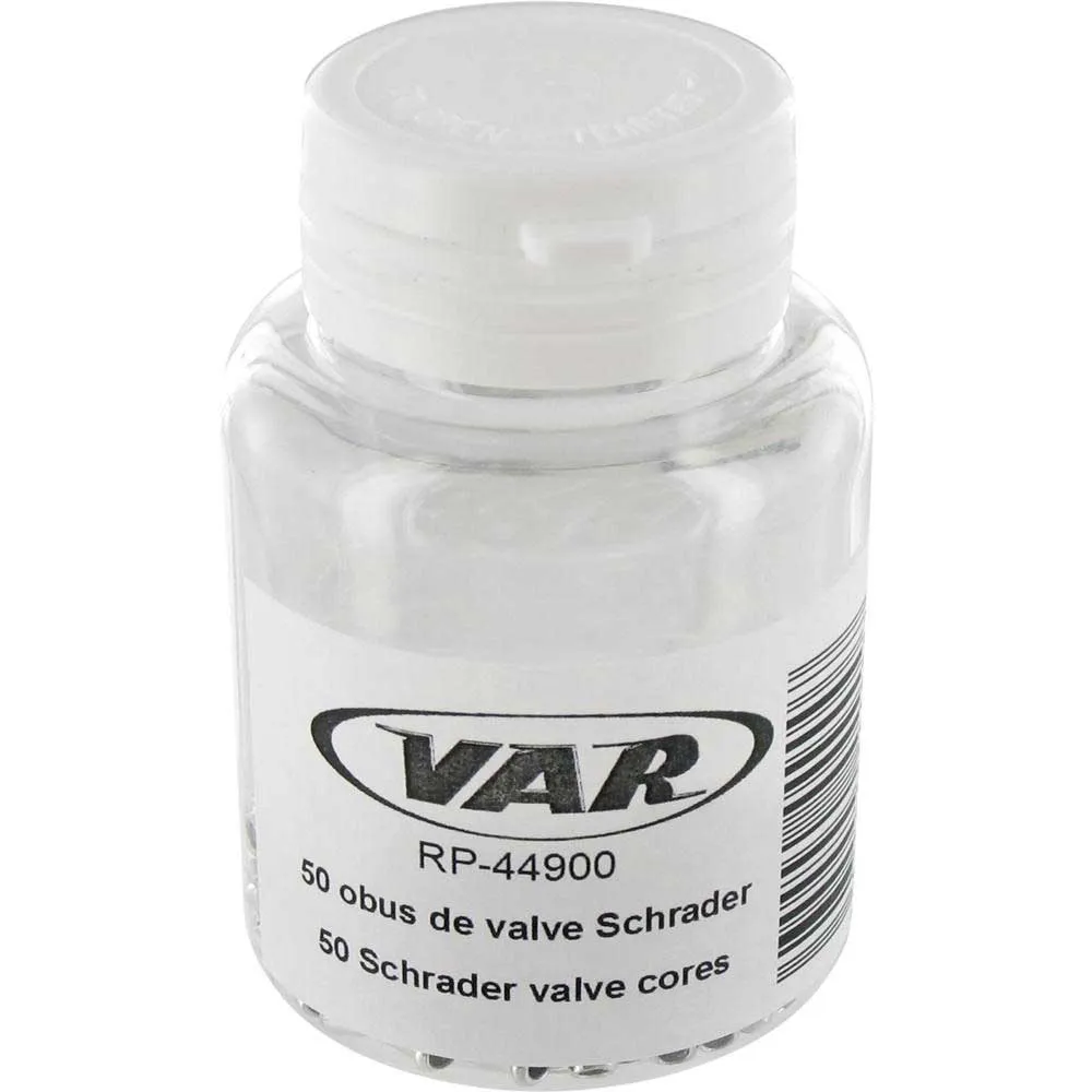 VAR Schrader Ventilkärna 50 Enheter, Silver, One Size VAR Schrader Ventilkärna 50 Enheter, Silver, One Size