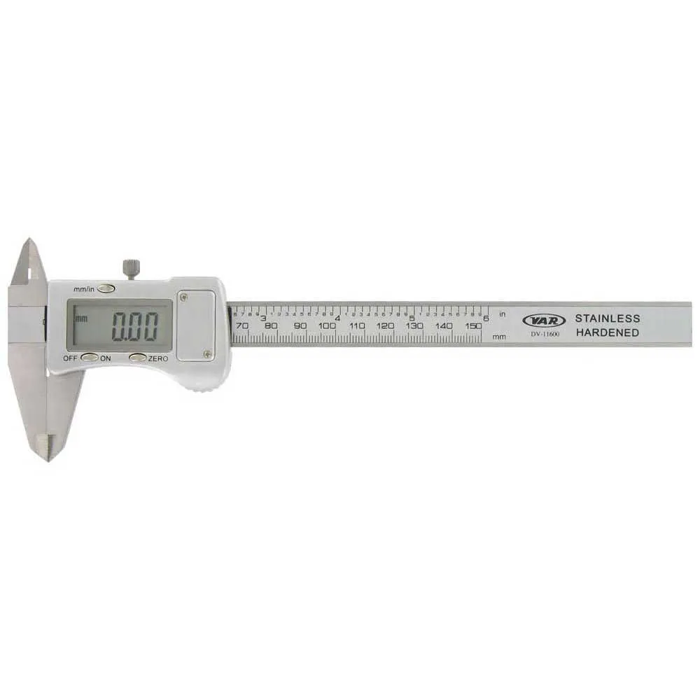 VAR Verktyg Electric Digital Caliper 0-150 Mm, Silver, One Size