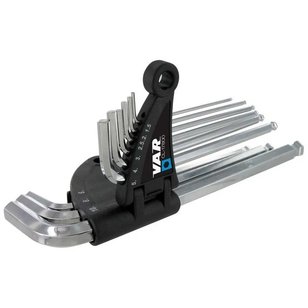 VAR Verktyg Professional Hex Wrench Set, Silver, One Size
