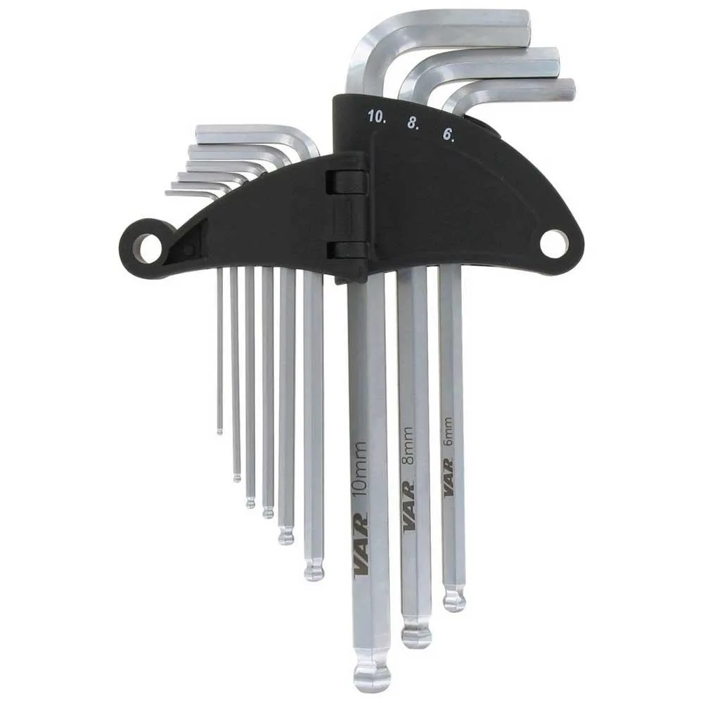 VAR Verktyg Professional Hex Wrench Set, Silver, One Size