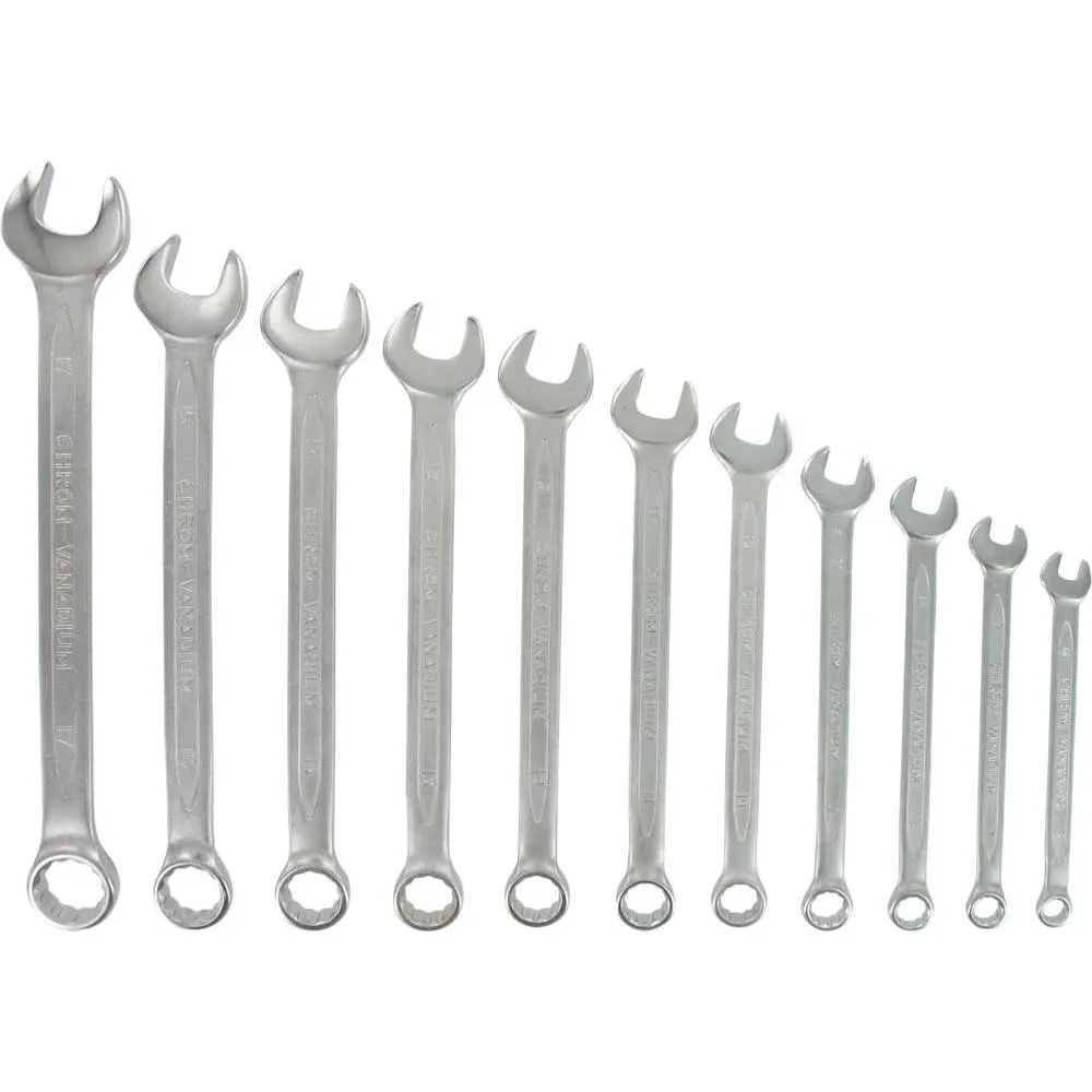VAR Verktyg Set Of 11 Combination Wrenches, Grey, 6-17mm VAR Verktyg Set Of 11 Combination Wrenches, Grey, 6-17mm
