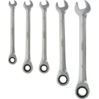 VAR Verktyg Set Of 5 Rachet Combination Wrenches VAR Verktyg Set Of 5 Rachet Combination Wrenches
