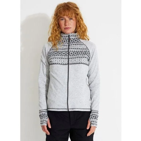 Varg W Åstol Baselayer Full Zip, Light grey