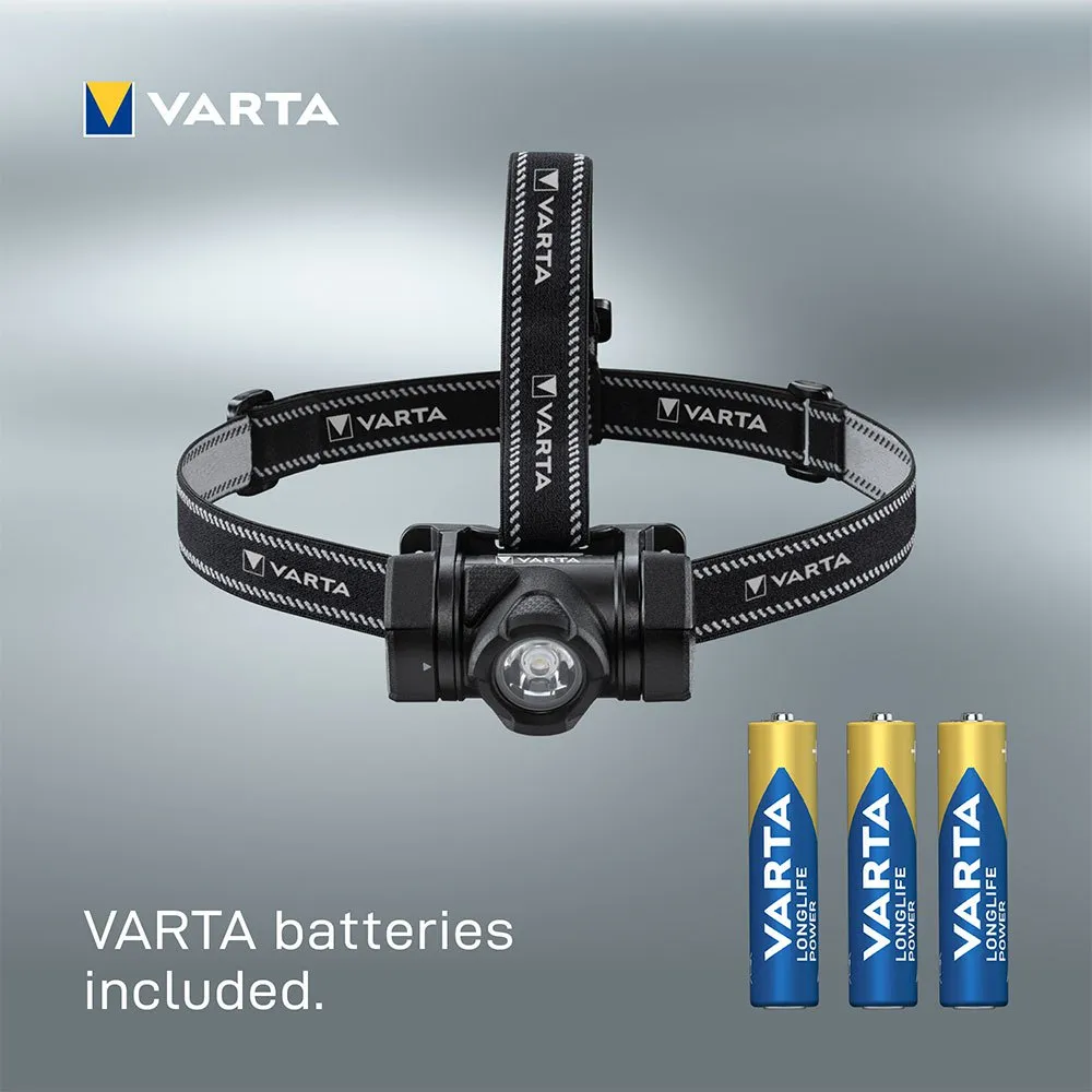 Varta Indestructible H20 Pro Pannlampa, Black, 350 Lumens