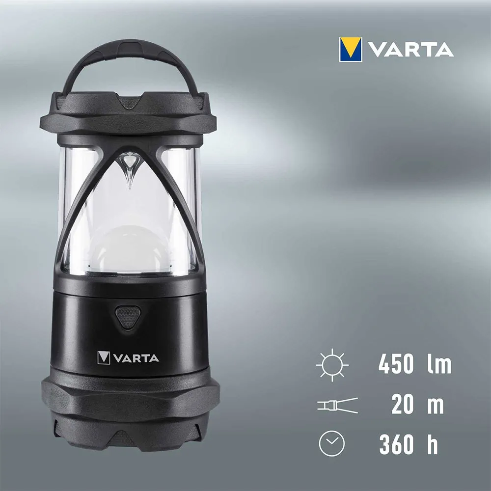 Varta Indestructible L30 Pro Extreme Durable Camping Light Lampa, Black, One Size