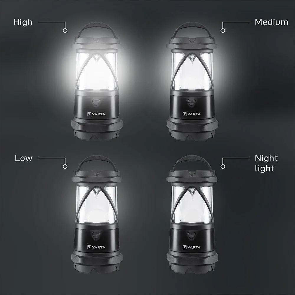 Varta Indestructible L30 Pro Extreme Durable Camping Light Lampa, Black, One Size