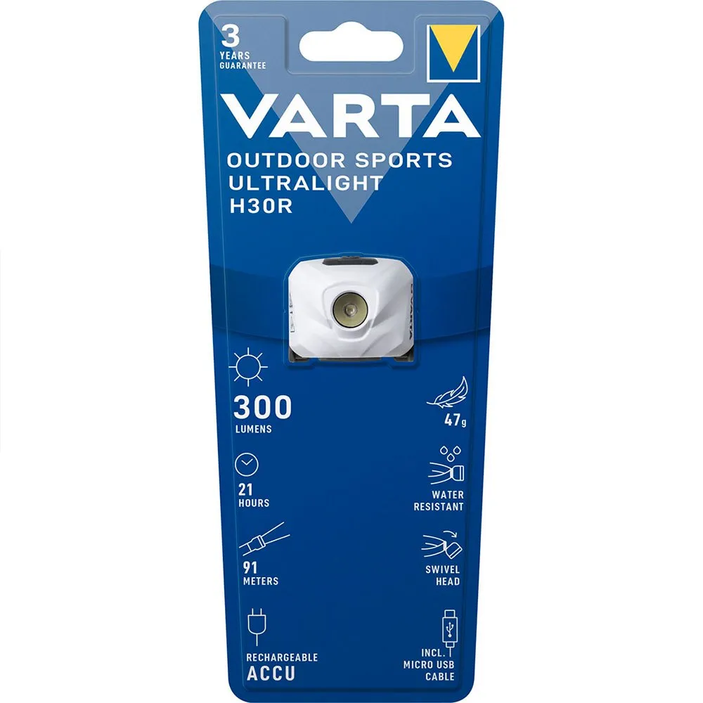Varta Outdoor Sports Ultralight H30r Recargable Pannlampa