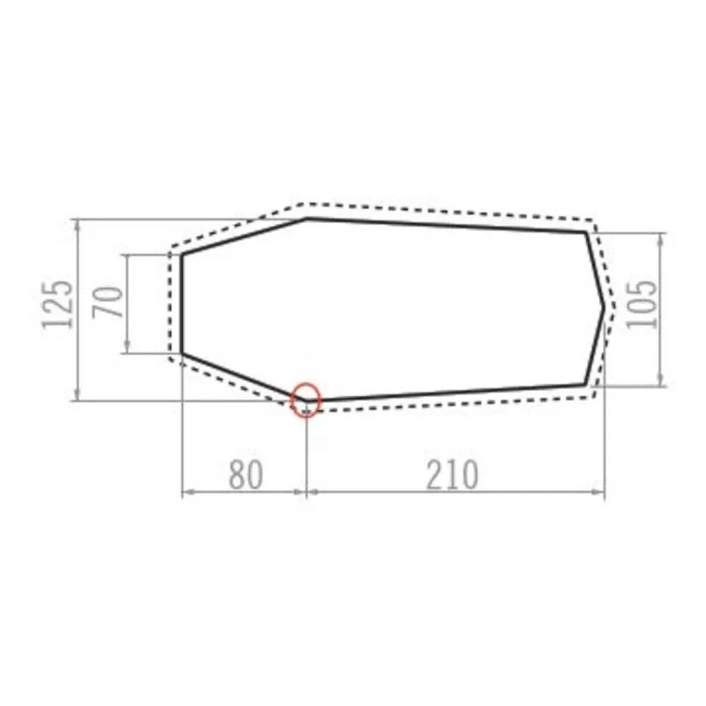 Vaude Allround Taurus 2p Skyddsunderlag, Bark, One Size
