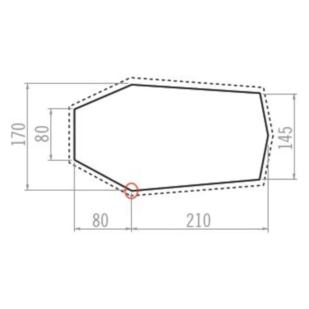Vaude Allround Taurus 3p Skyddsunderlag, Bark, One Size