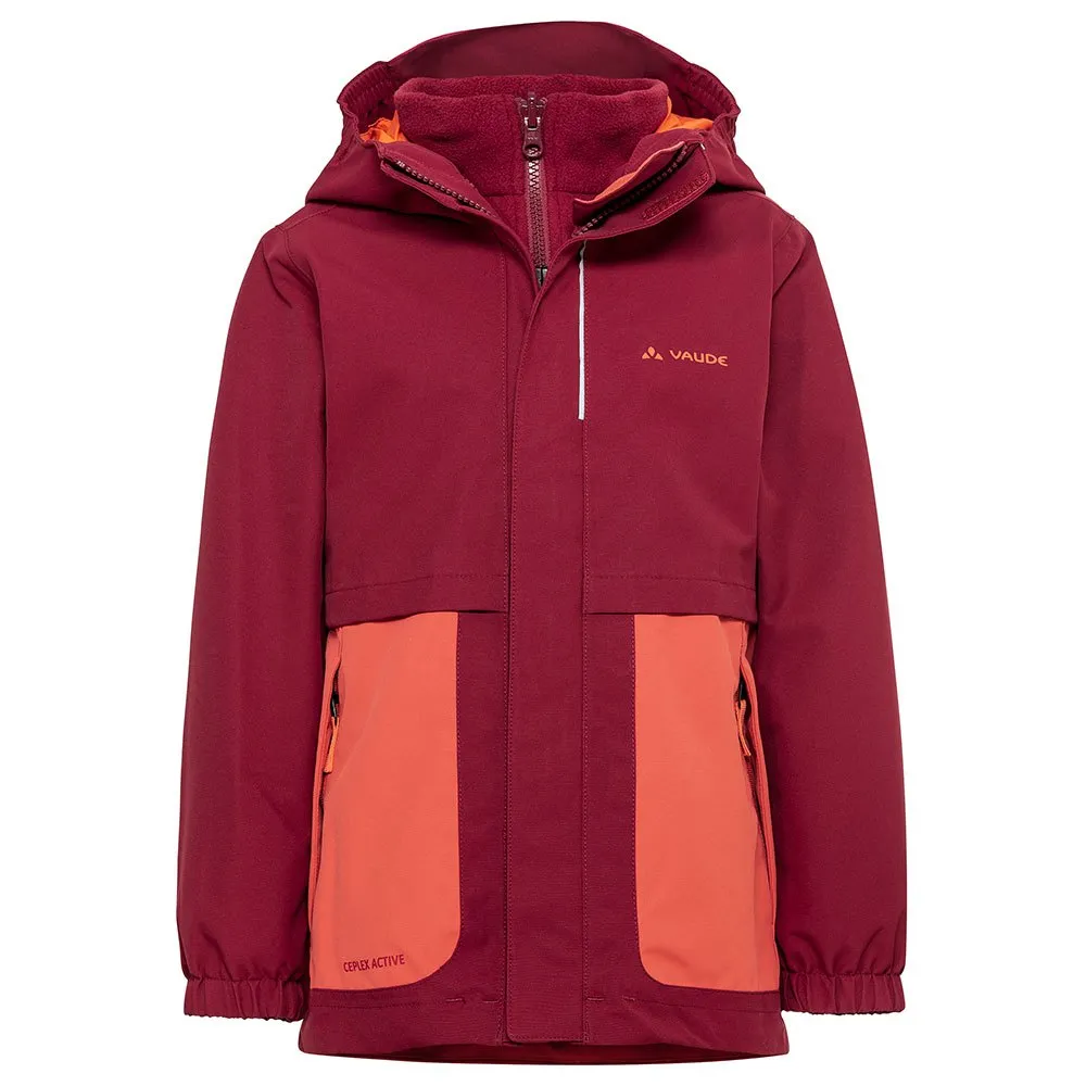 Vaude Campfire 3in1 Jacka, Salsa / orange, 134-140cm
