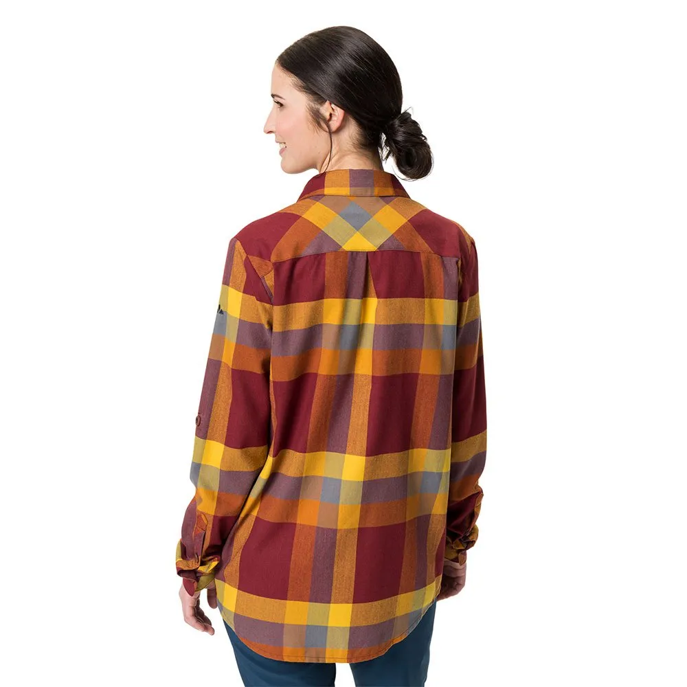 Vaude Farsund Ii Skjorta Med Långa ärmar, Dark cherry