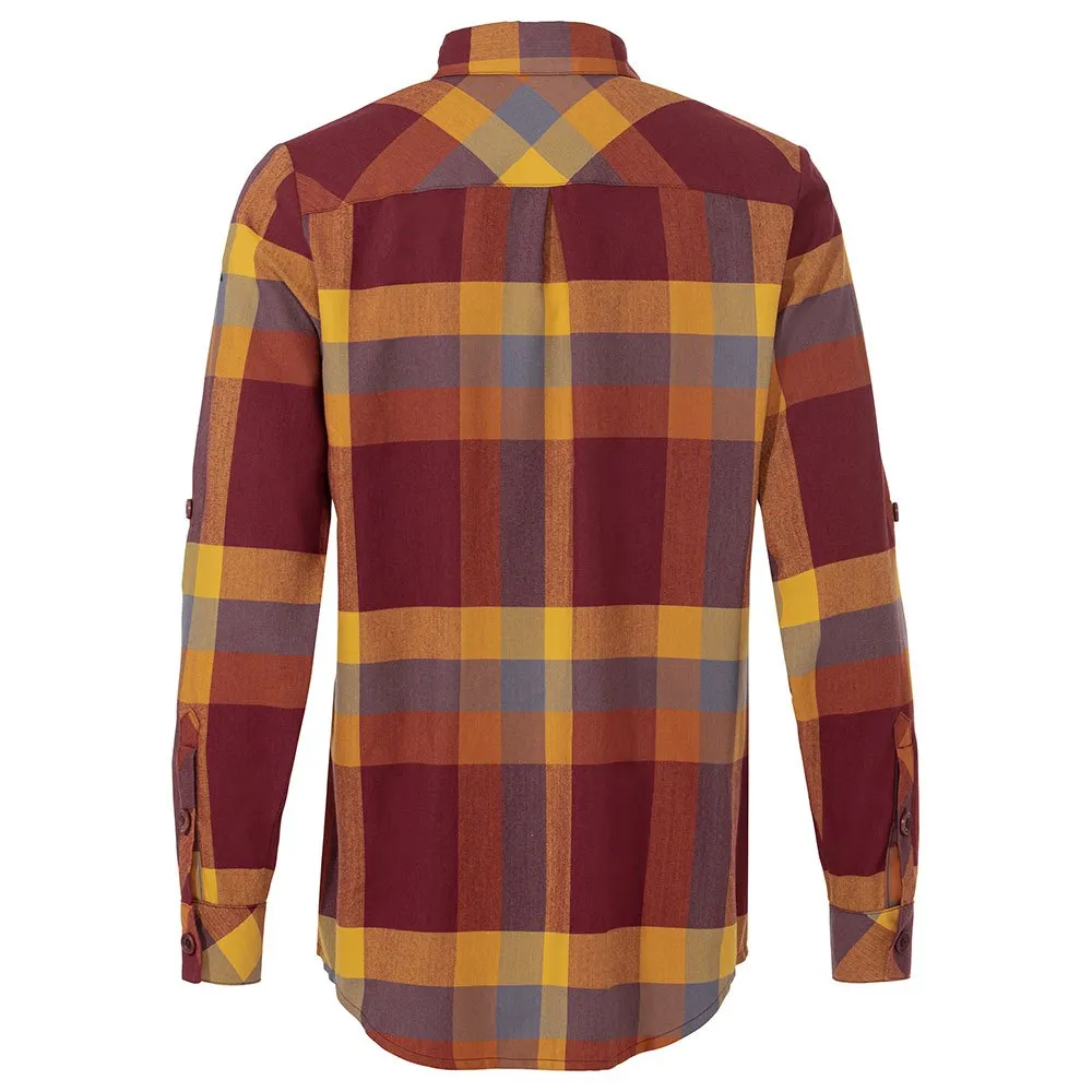 Vaude Farsund Ii Skjorta Med Långa ärmar, Dark cherry