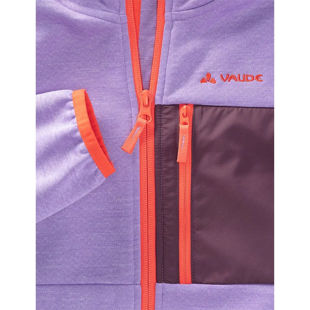 Vaude Kikimora Fleecejacka Med Dragkedja, Pastel lilac, 134-140cm