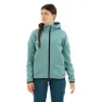 Vaude Mineo Fleecejacka Med Huva, Dusty moss