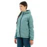 Vaude Mineo Fleecejacka Med Huva, Dusty moss