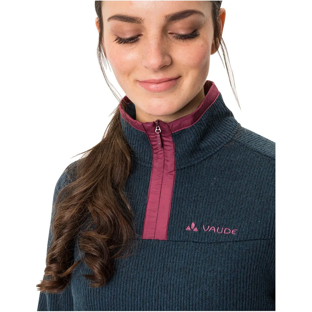 Vaude Moena Fleece Med Halv Dragkedja Refurbished, Dark sea