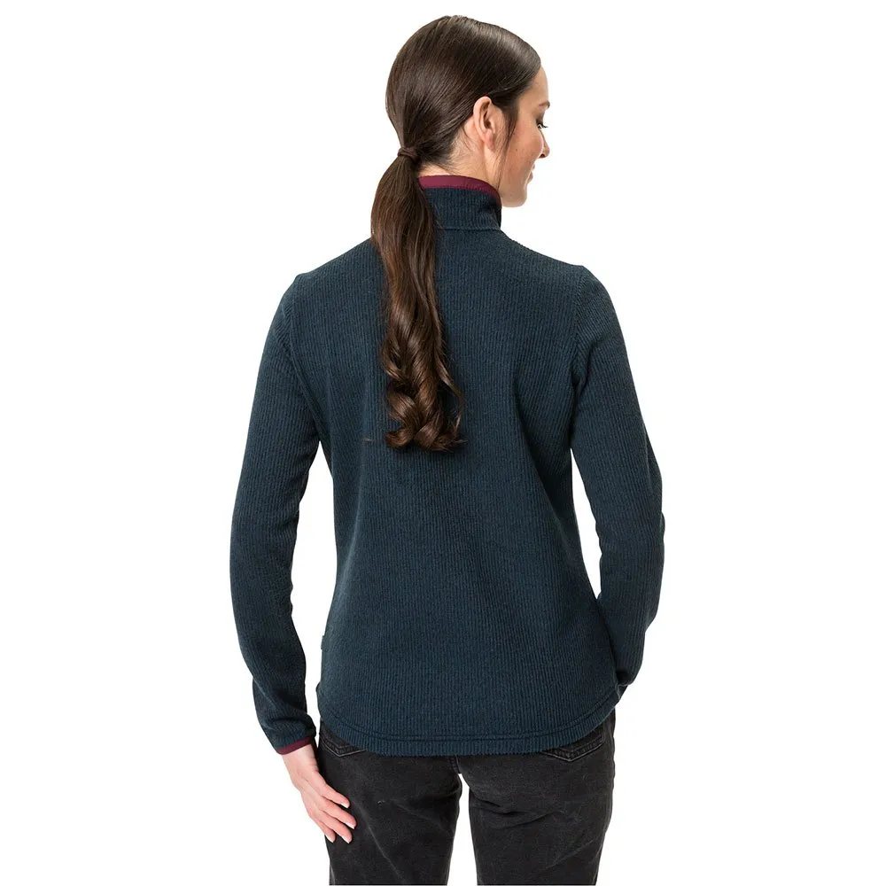 Vaude Moena Fleece Med Halv Dragkedja Refurbished, Dark sea