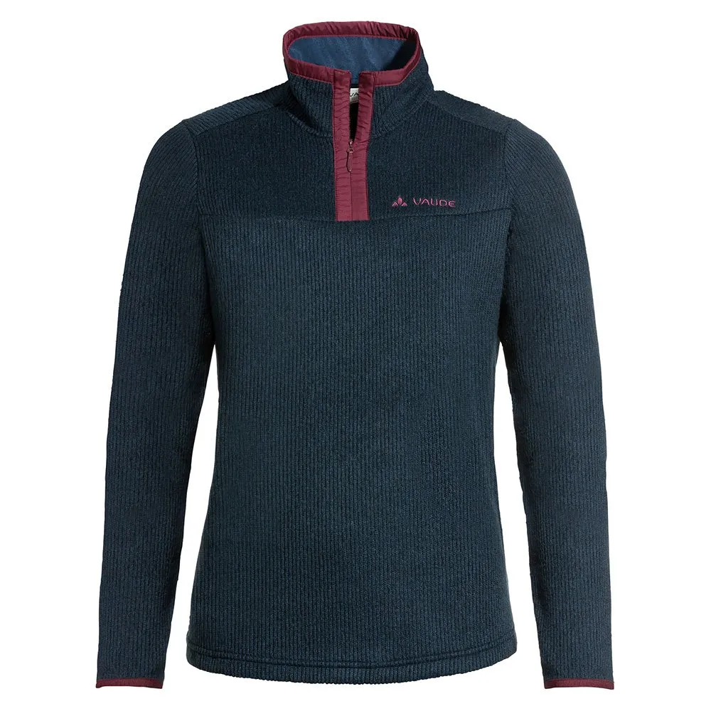 Vaude Moena Fleece Med Halv Dragkedja Refurbished, Dark sea