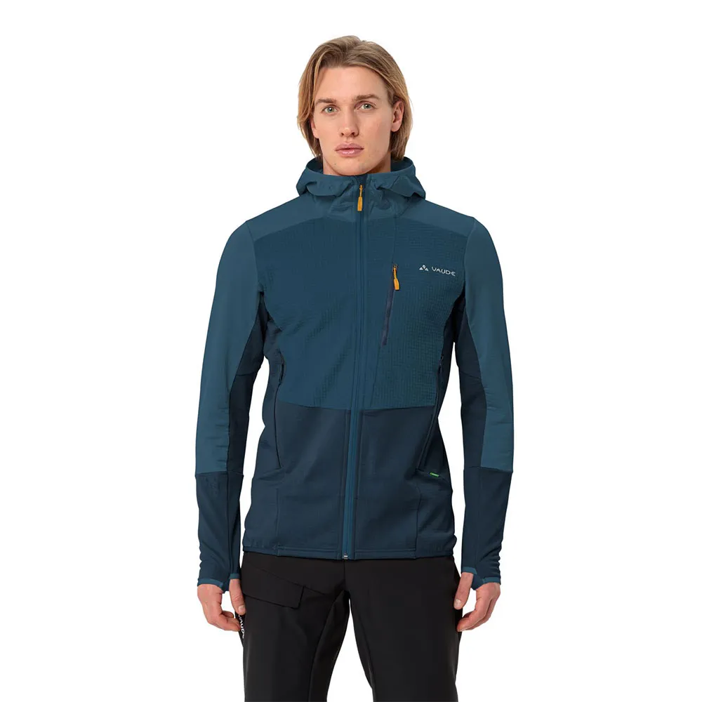 Vaude Monviso Grid Fleecejacka Med Huva Vaude Monviso Grid Fleecejacka Med Huva