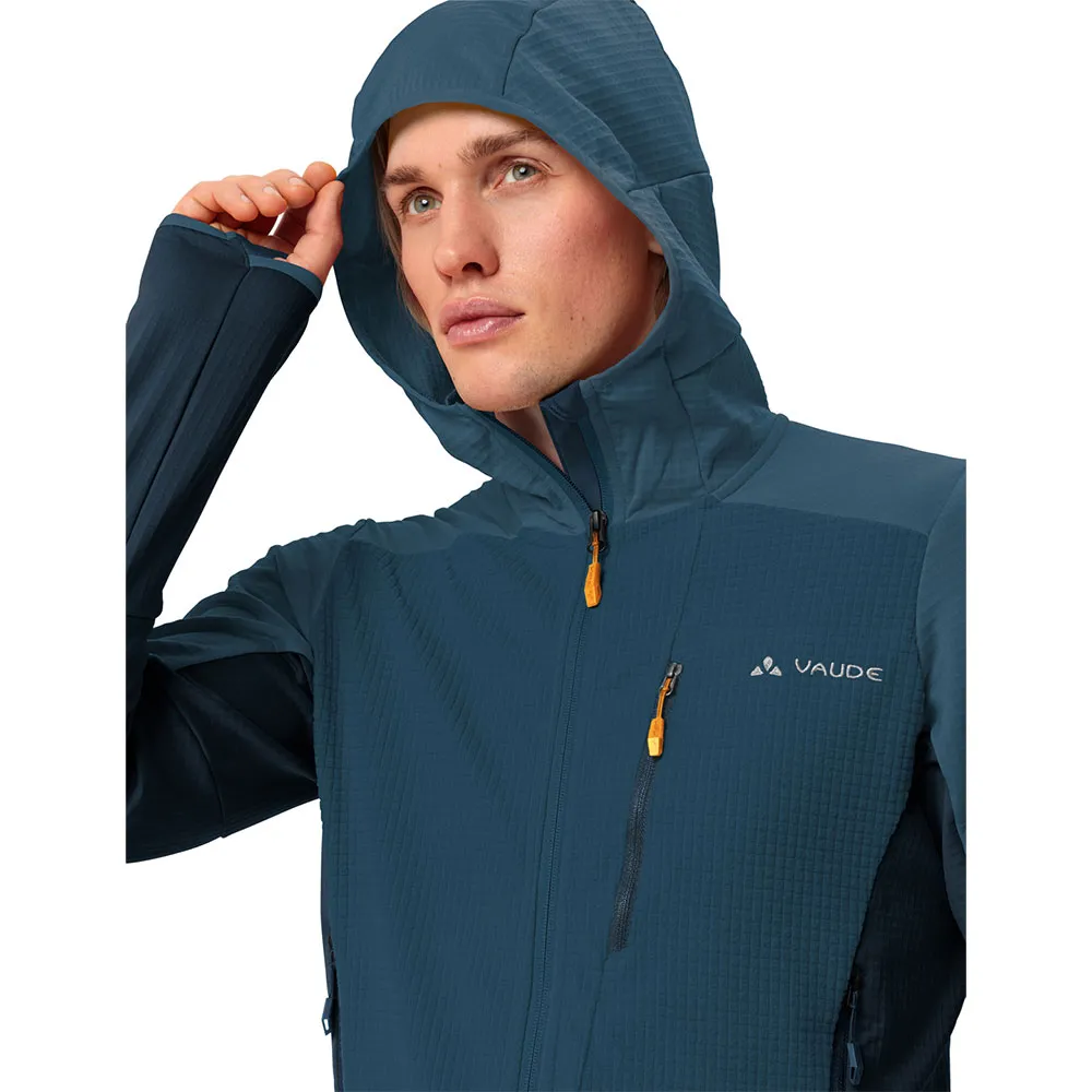 Vaude Monviso Grid Fleecejacka Med Huva Vaude Monviso Grid Fleecejacka Med Huva