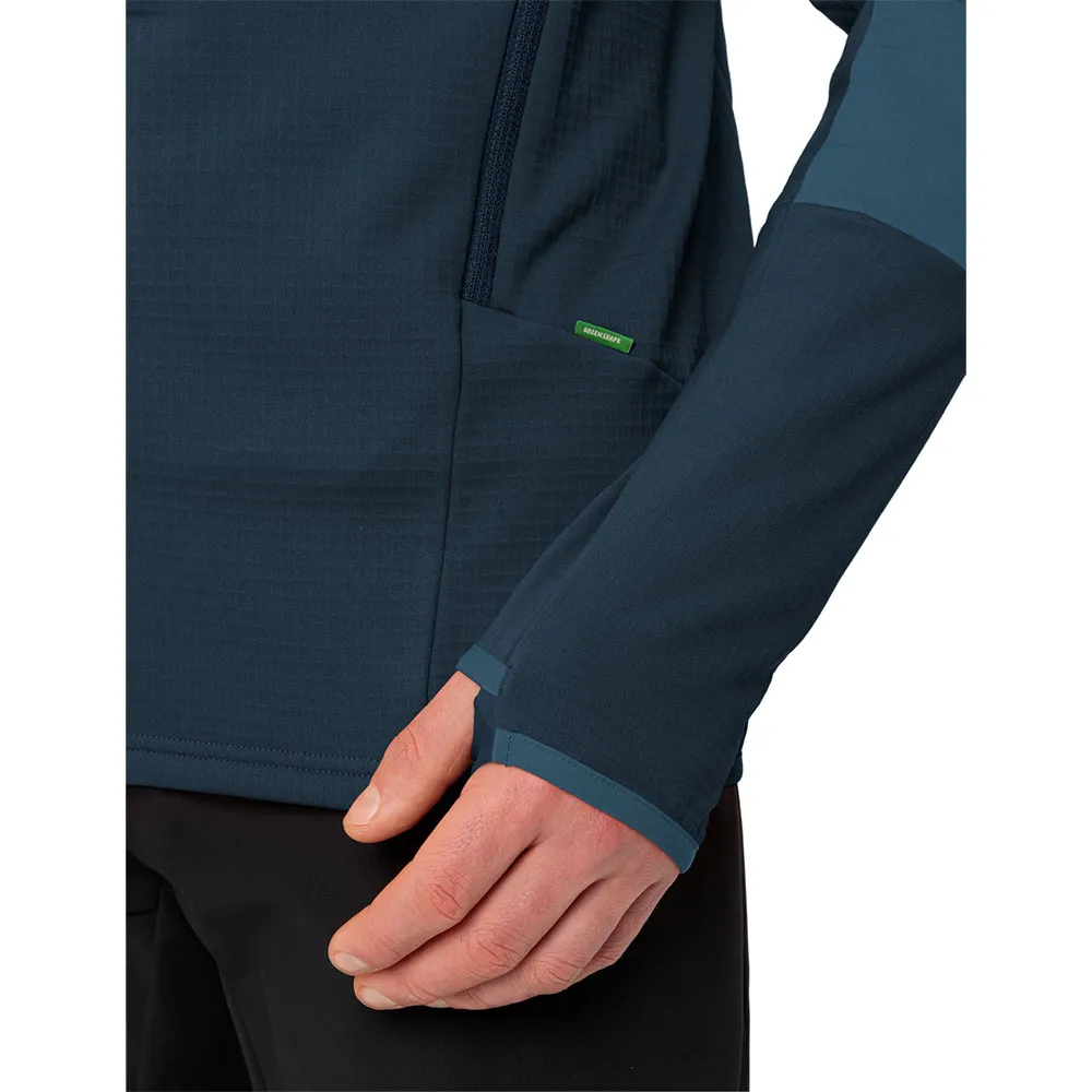 Vaude Monviso Grid Fleecejacka Med Huva Vaude Monviso Grid Fleecejacka Med Huva