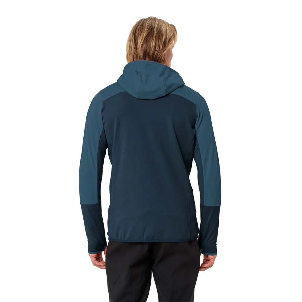 Vaude Monviso Grid Fleecejacka Med Huva Vaude Monviso Grid Fleecejacka Med Huva