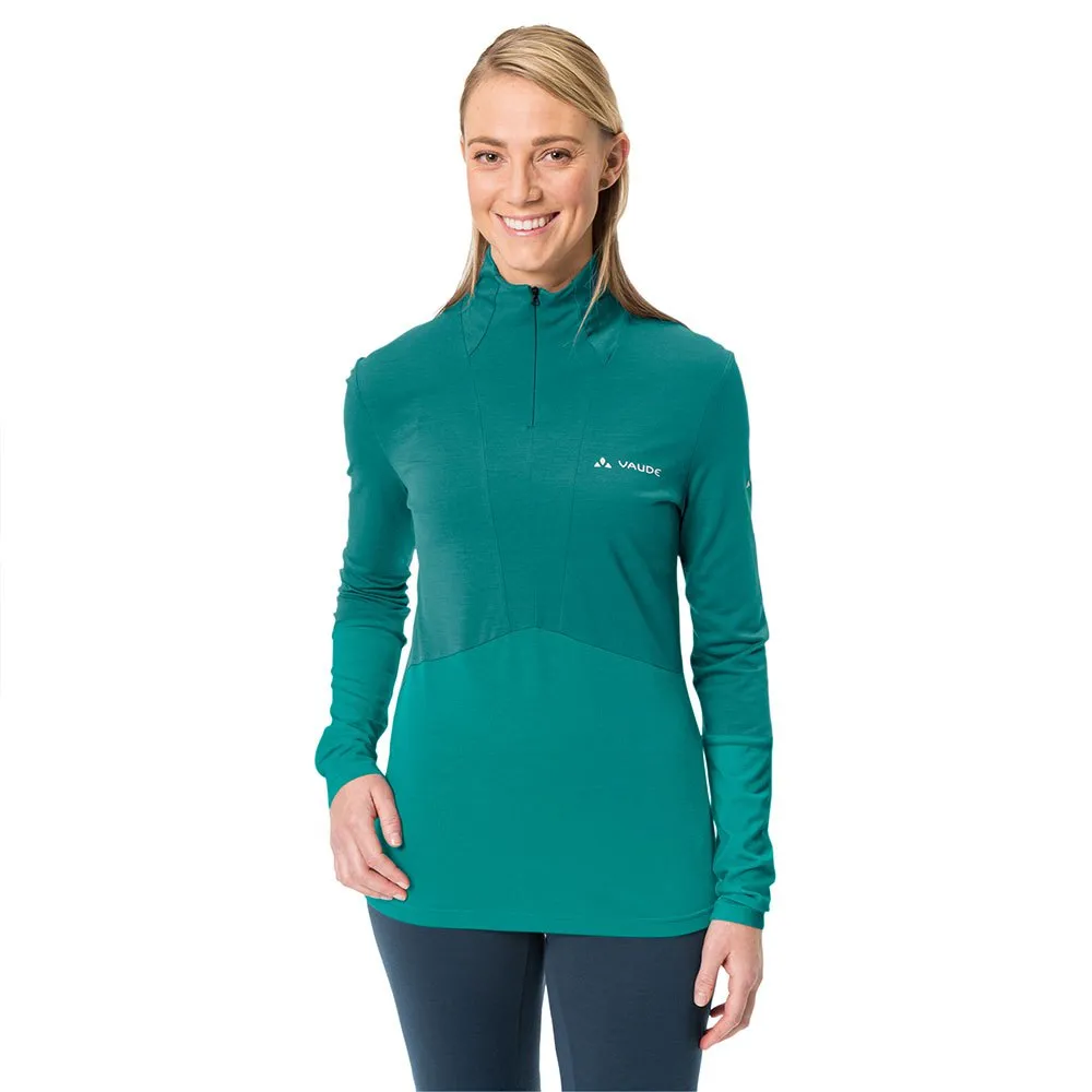 Vaude Monviso Wool Halv Dragkedja Långärmad T-shirt