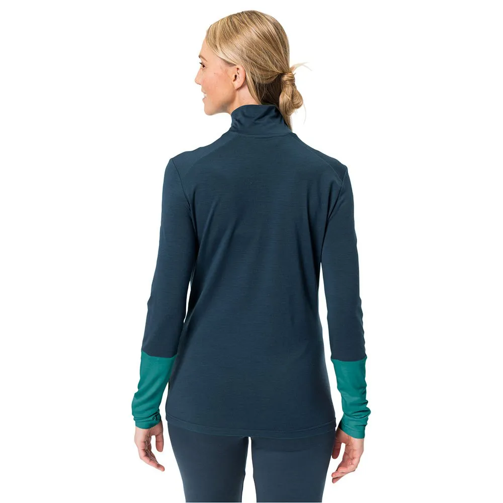 Vaude Monviso Wool Halv Dragkedja Långärmad T-shirt