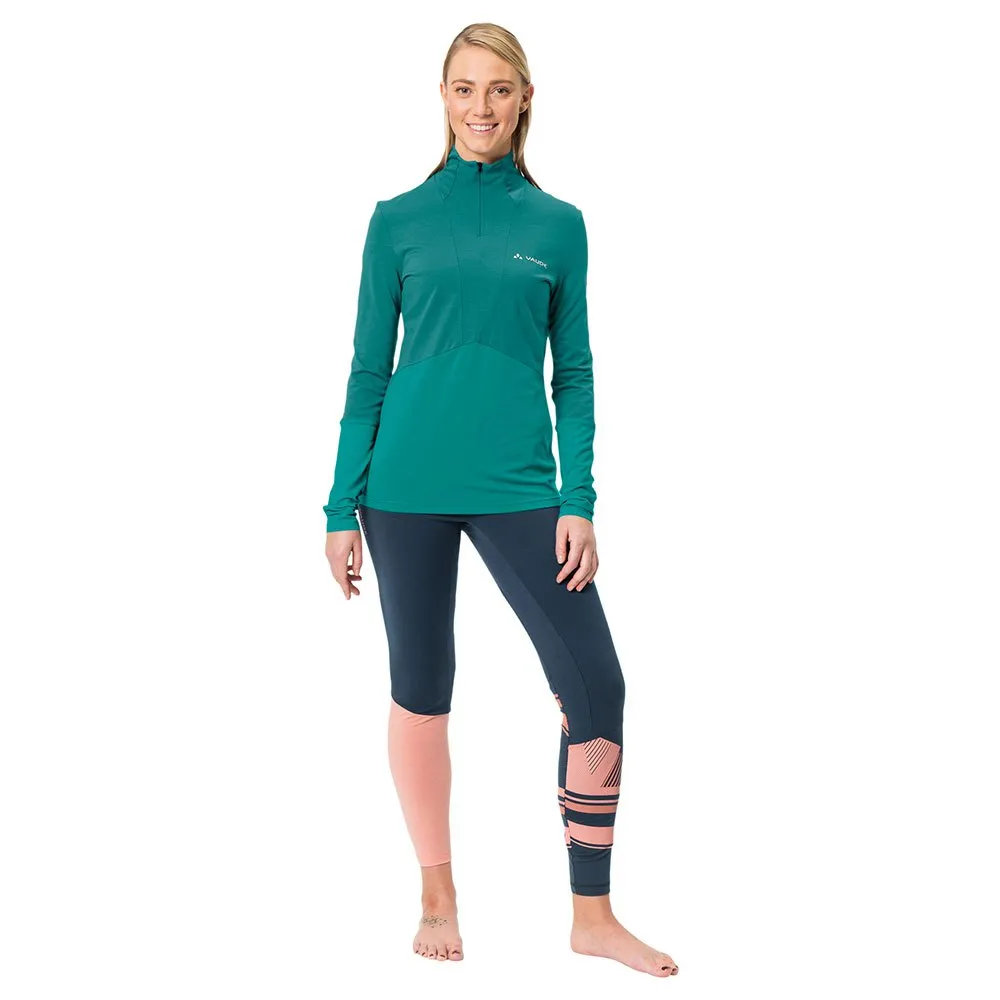 Vaude Monviso Wool Halv Dragkedja Långärmad T-shirt