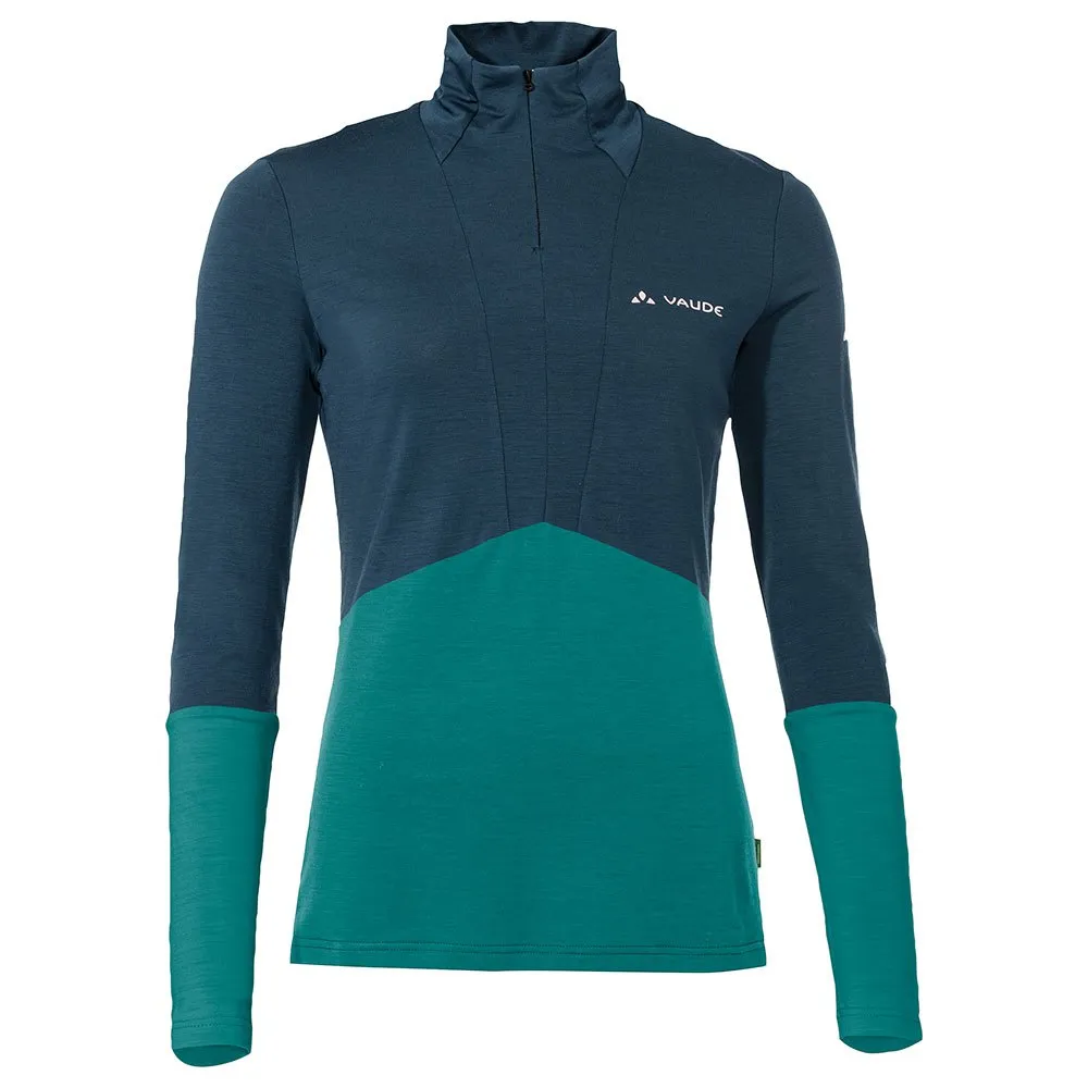 Vaude Monviso Wool Halv Dragkedja Långärmad T-shirt