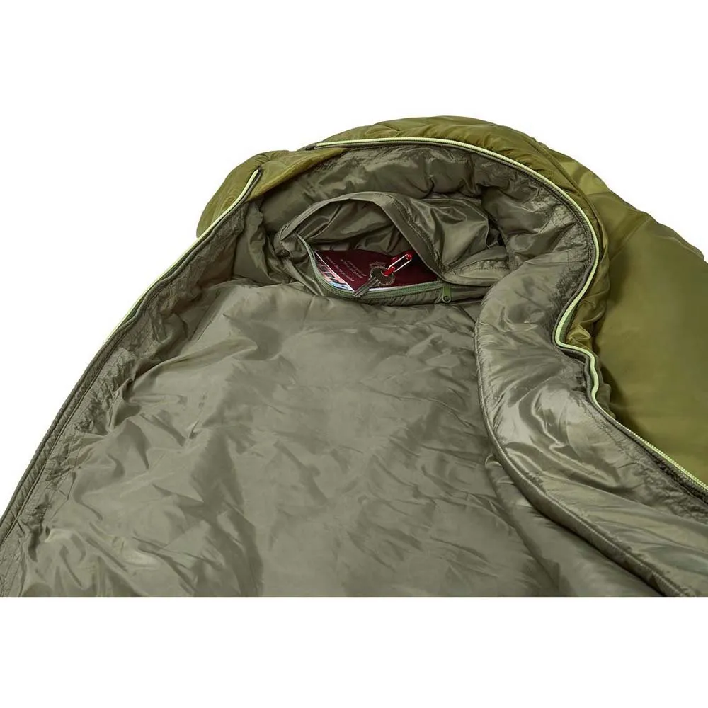 Vaude Selun 800 Syn Sovsäck, Avocado, Left Zipper
