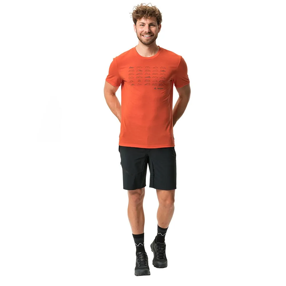 Vaude Sesvenna Vest T-shirt Med Korta ärmar, Glowing red / green