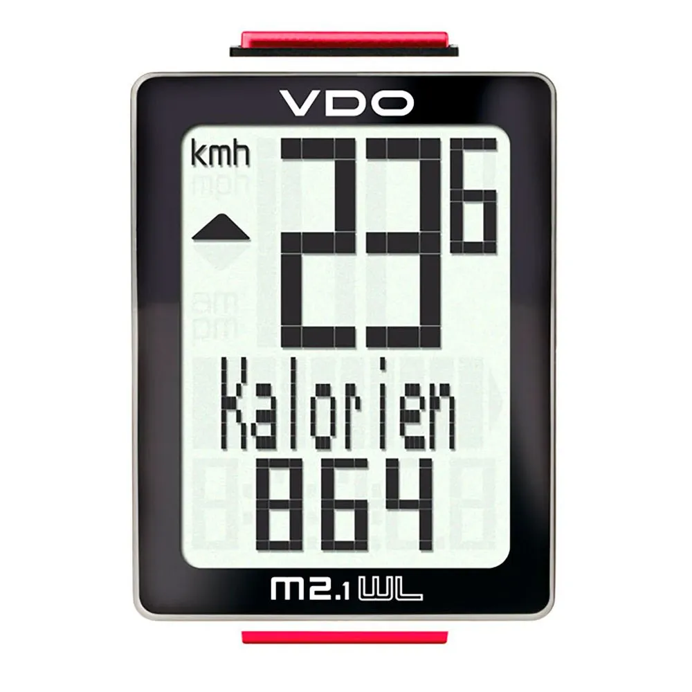 VDO M2.1 Wl Cykeldator, Black, One Size VDO M2.1 Wl Cykeldator, Black, One Size