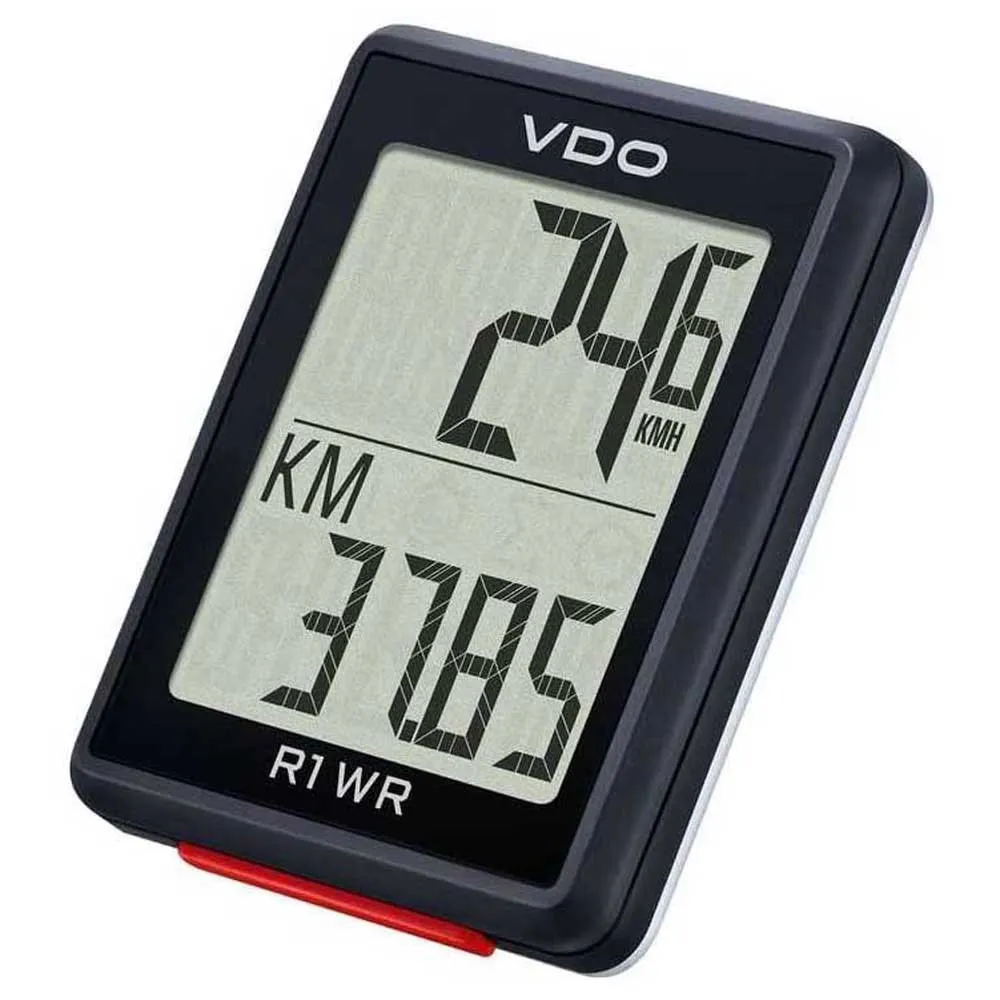 VDO R1 Wr Cykeldator, Black, One Size VDO R1 Wr Cykeldator, Black, One Size