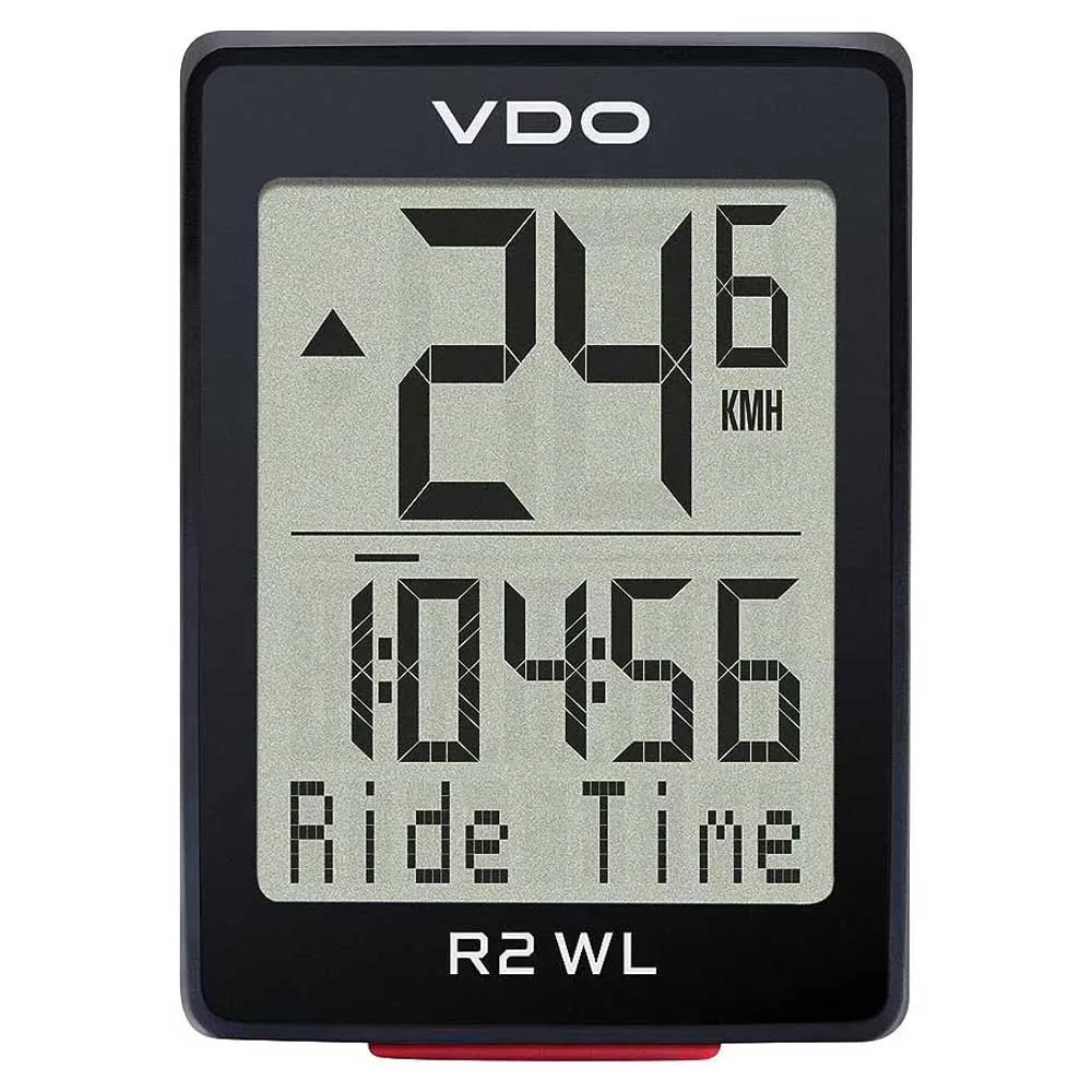 VDO R2 Wl Ats Cykeldator, Black, One Size