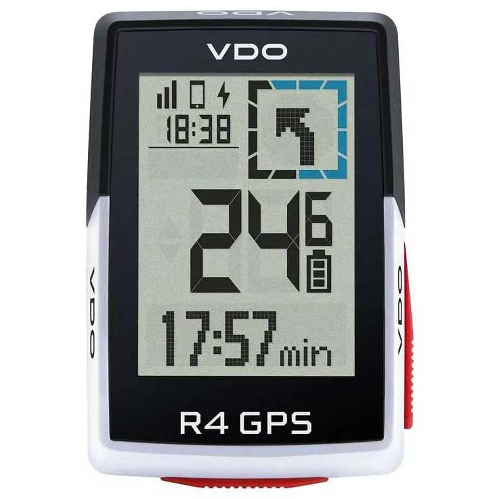 VDO R4 Gps Cykeldator, Black, One Size