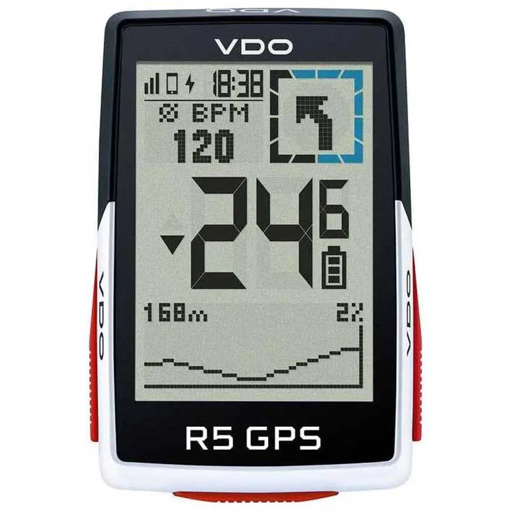 VDO R5 Gps Cykeldator, Black, One Size
