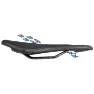 Velo Airthru Gel Sadel, White / black, 141mm