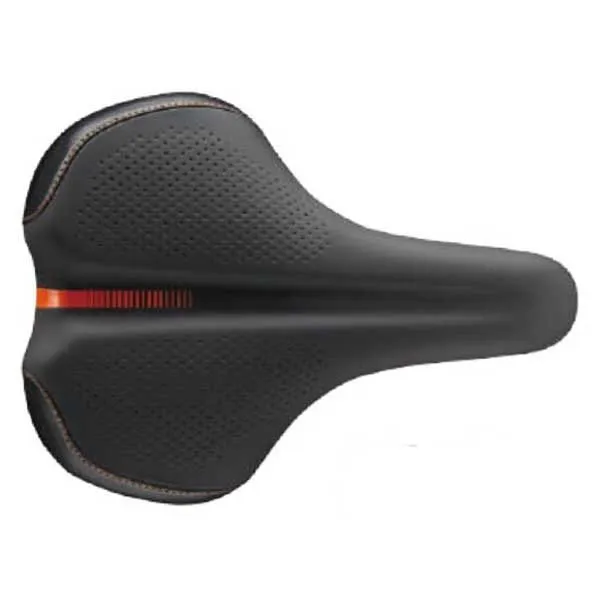 Velo B97-01 D1 U-carry Cykelsadel, Orange / black, 270mm
