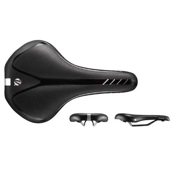 Velo D19-01 Gel D1 Cykelsadel, Black, 278mm