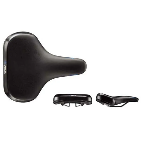 Velo F32-01 Comfort Cykelsadel, Black, 257mm