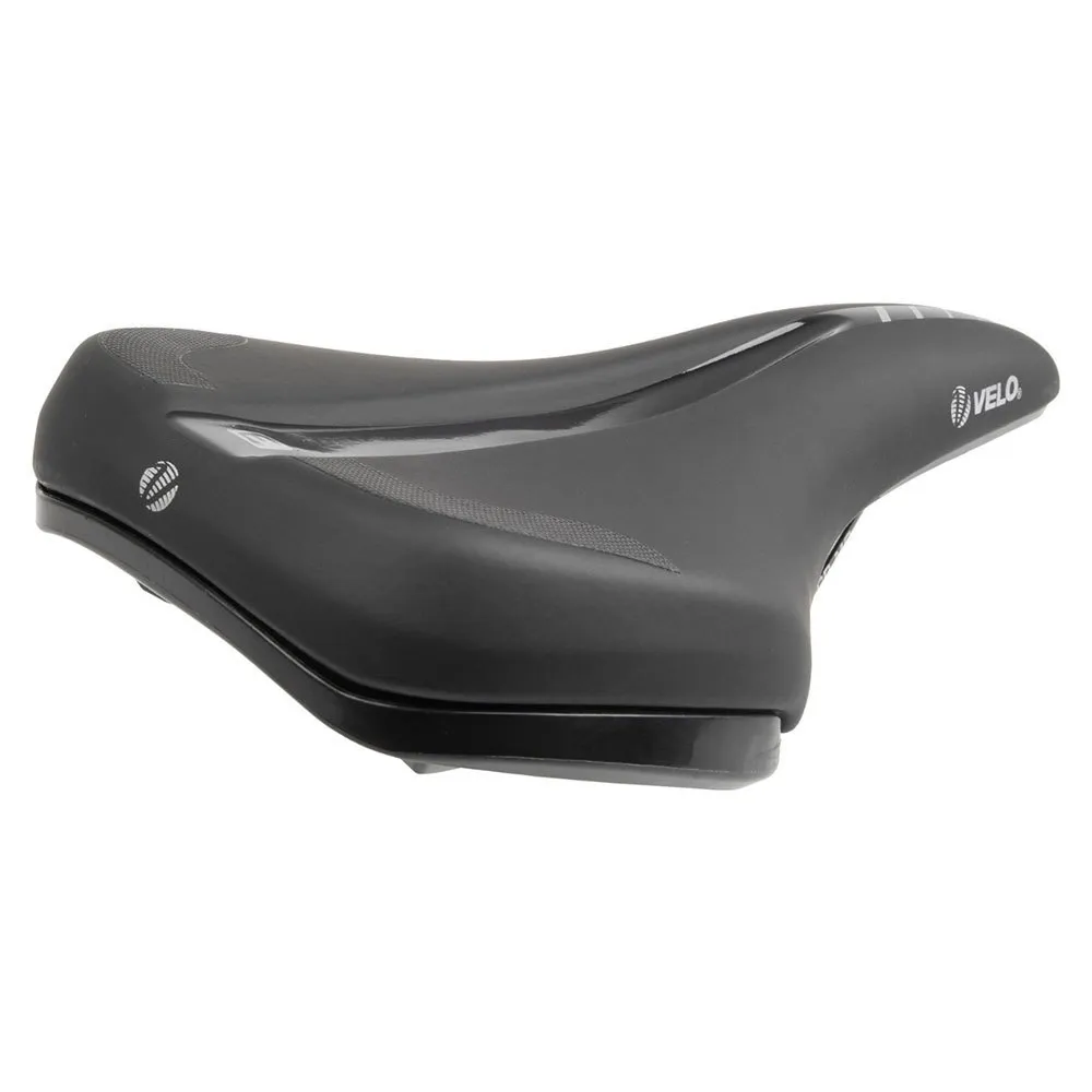 Velo Fit E1 M Cykelsadel, Black, 190mm
